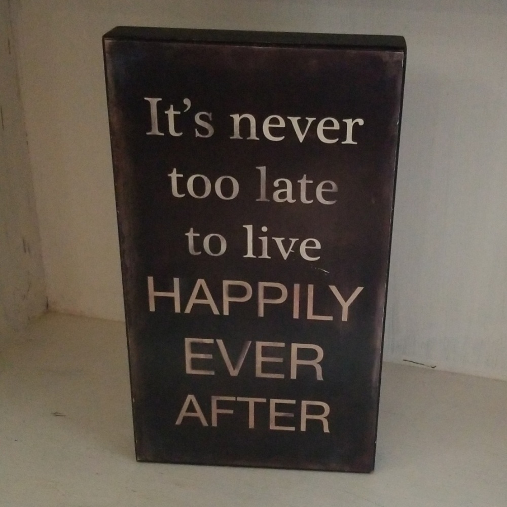 Wooden sign